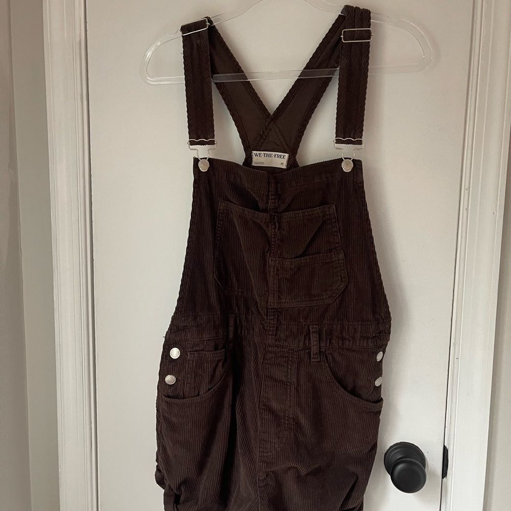 Free People Brown Ziggy Cord Shortall